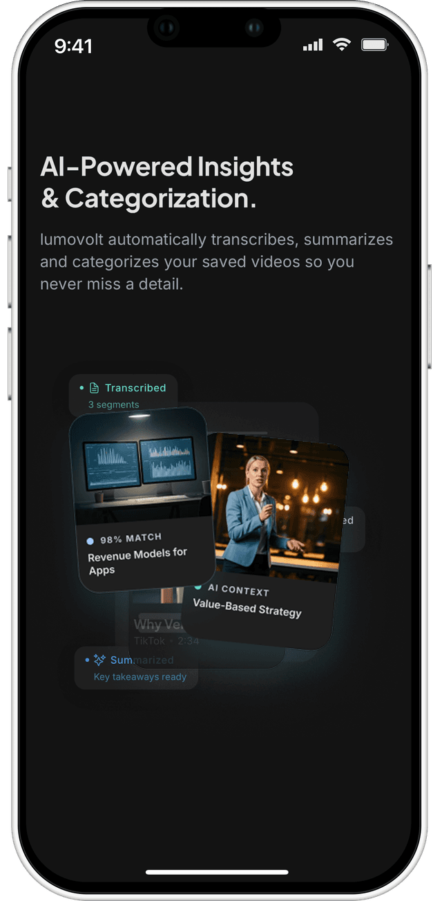 AI insights extraction in LumoVolt